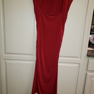 Victoria's Secret Burgundy Ruched Dress